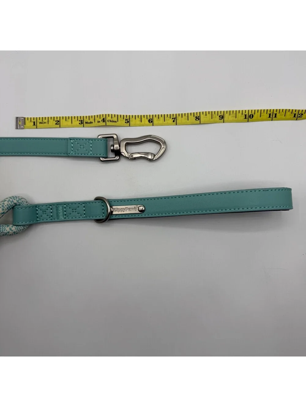 ZippyPaws Double Rope Leash 5 Foot Teal Dog Leash Woven ZPC-C0118 Zippy Paws